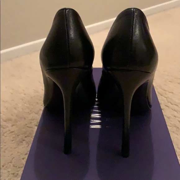 Stuart Weitzman Black Heels Size 8 - Picture 3 of 6